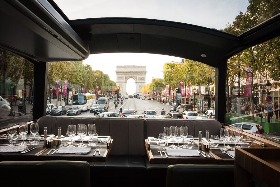 Paris: Bustronome Gourmet Lunch Tour on a Glass-Roof Bus - Service that feels more like a bistro