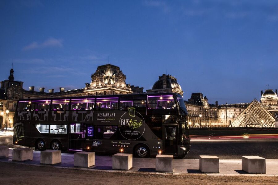 Paris: Cultural Night Bus Tour with Dinner On Board - A Paris dinner with the city moving outside your window