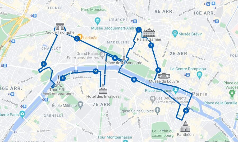 Paris: Discovery Hop-On Hop-Off and Paris by Night Tour - Audio commentary and walking tours
