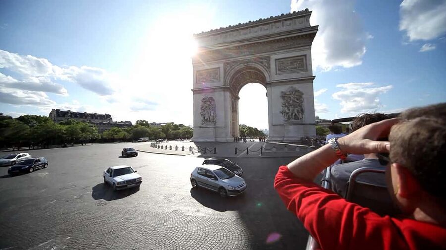 Paris: Openair Double Decker Bus Audio-Guided City Tour - The Eiffel Tower from Trocadero