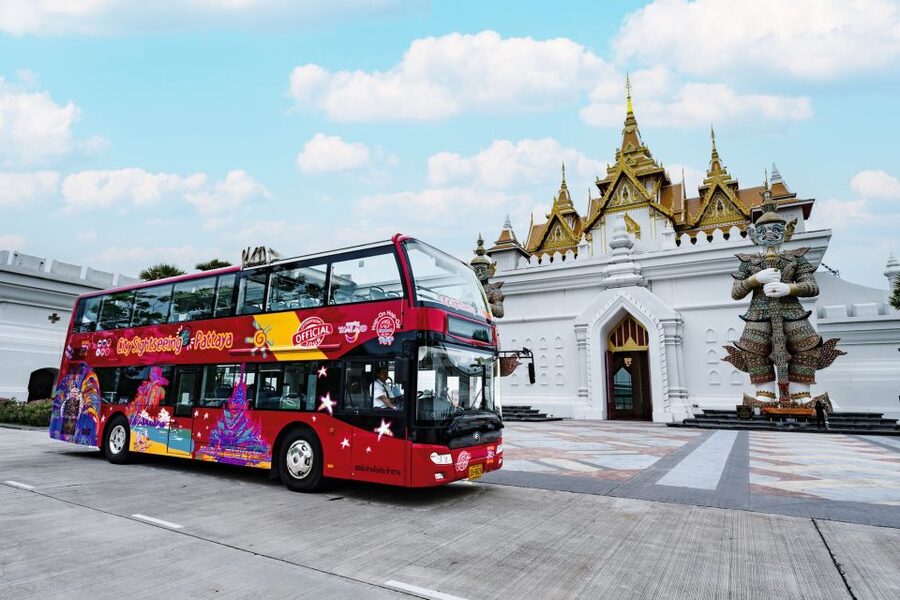 Pattaya: City Sightseeing Hop-On Hop-Off Bus Tour - Stop 1 to Stop 4: getting oriented in central Pattaya