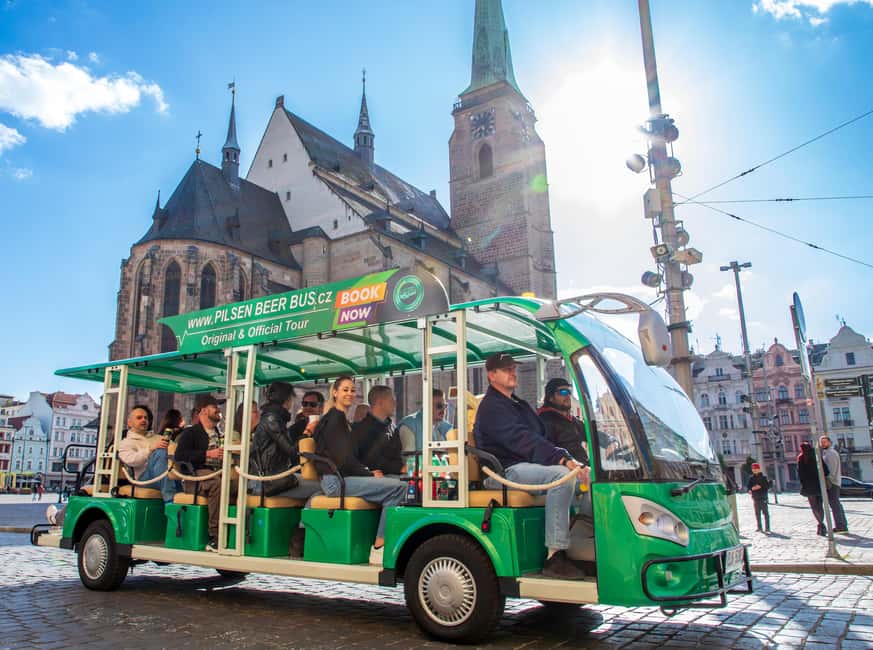 Pilsen: Panoramic Sightseeing - Bus Tour with audio guide - Passing the famous brewery
