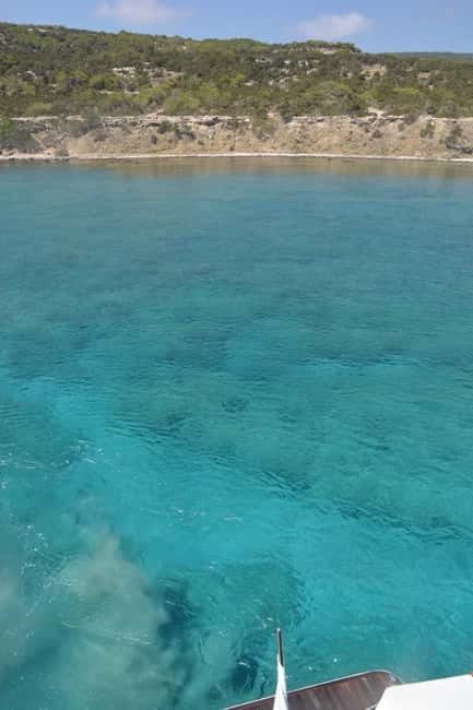 Polis: Blue Lagoon Boat Tour with bus from Paphos - Leaving Latchi on the mega yacht