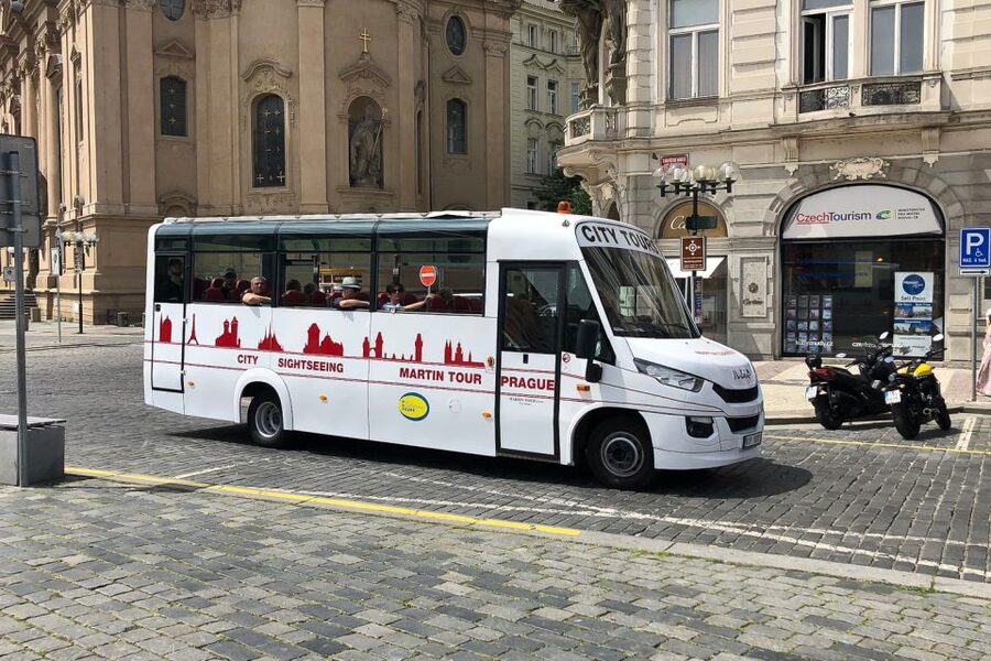 Prague: Historic City Center Bus Tour with Top Sights - Audio commentary instead of a live guide