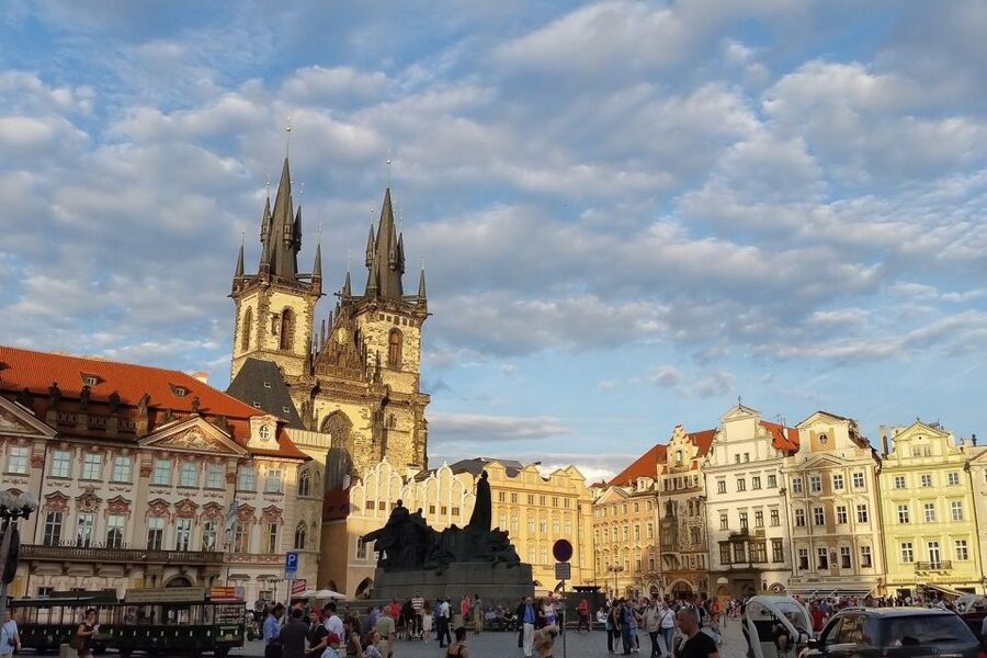 Prague: Historic City Center Bus Tour with Top Sights - Prague’s public buildings and Vltava bridges