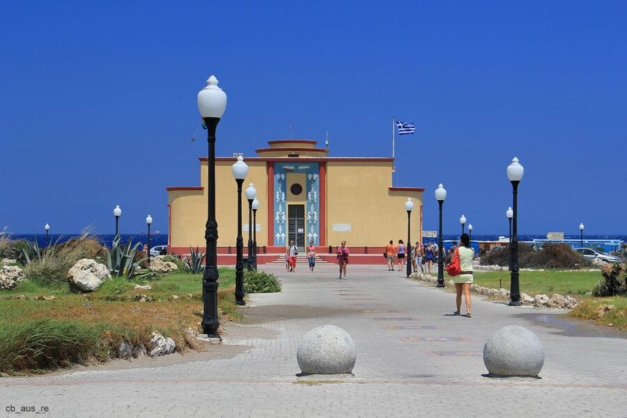 Rhodes: Hop-On Hop-Off City Tour Bus - The route from the Aquarium to Mandraki Harbor