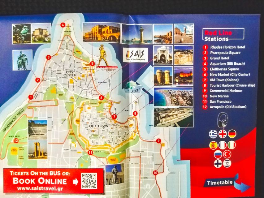 Rhodes: Hop-On Hop-Off Sightseeing Bus Tour - Old Town, Grand Master’s Palace, and the harbor