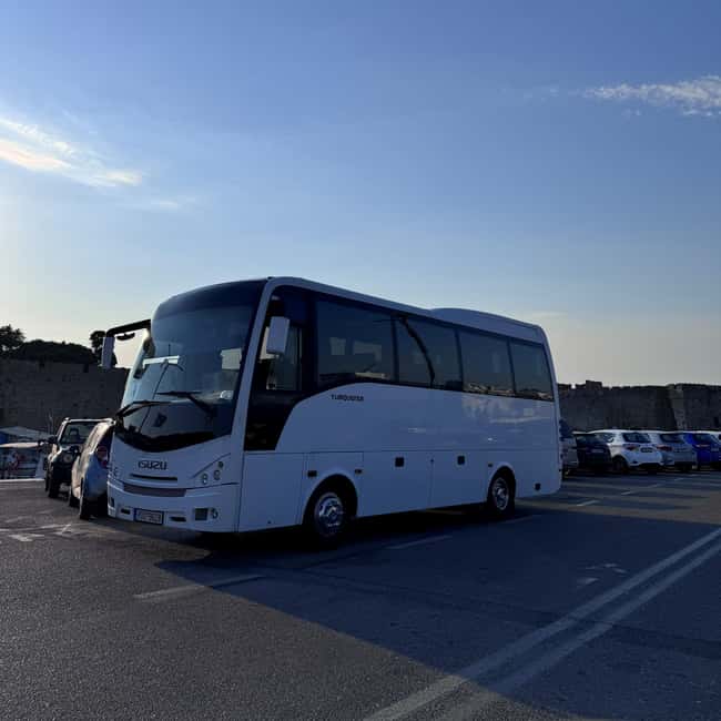 Rhodes: Lindos by night - Bus tour with free time to explore - The Rhodes pickup, from town hotels to Faliraki