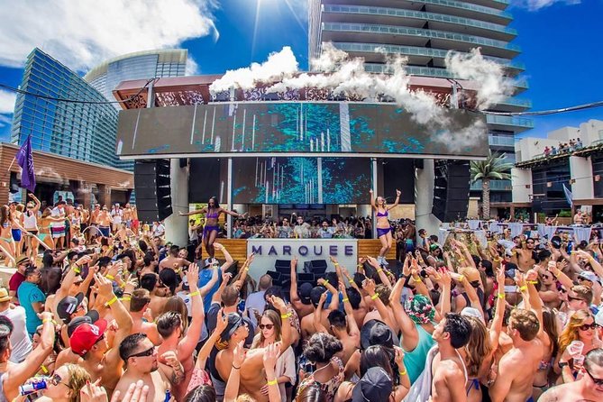 Rockstar Pool Party Crawl w/ VIP Entry & Party Bus Ride - Encore Beach Club or Ayu Dayclub at the finish