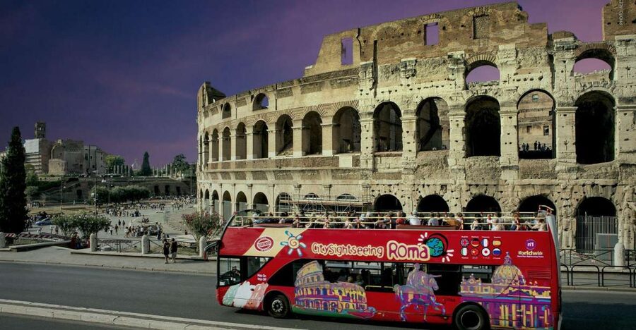 Rome: City Highlights Open-Top Bus Night Tour - St. John Lateran Adds a Different Side of Rome
