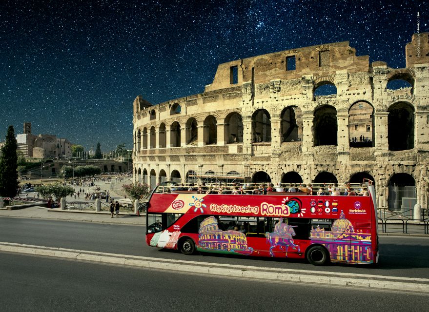 Rome: City Highlights Open-Top Bus Night Tour - Timing, Access, and Meeting Point Advice