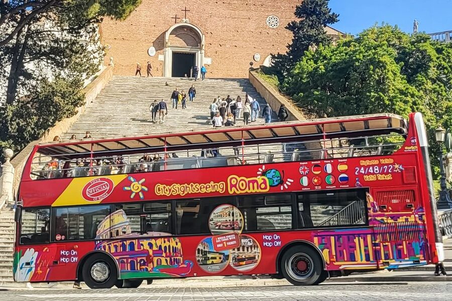 Rome: City Sightseeing Hop-on Hop-off Bus with Audioguide - Villa Borghese, Piazza di Spagna, and Trevi Fountain