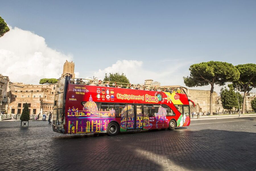 Rome: Hop-On Hop-Off Bus & Vatican Museums Guided Tour - The open-top bus is useful for first-day orientation