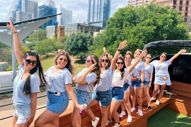Roofless Party Bus Tour in Downtown Austin - East Sixth Street brings live music and murals