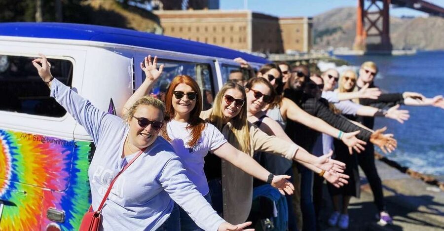 San Francisco: City Sightseeing Tour on Hippie Bus - The San Francisco skyline viewpoint