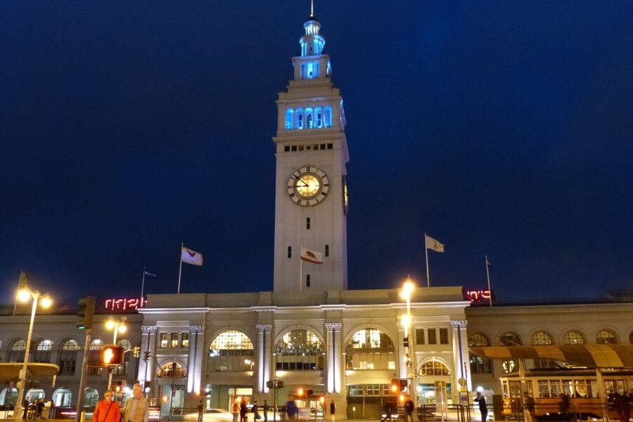 San Francisco Double Decker Bus Night Tour - Chinatown, Nob Hill, and Union Square from above