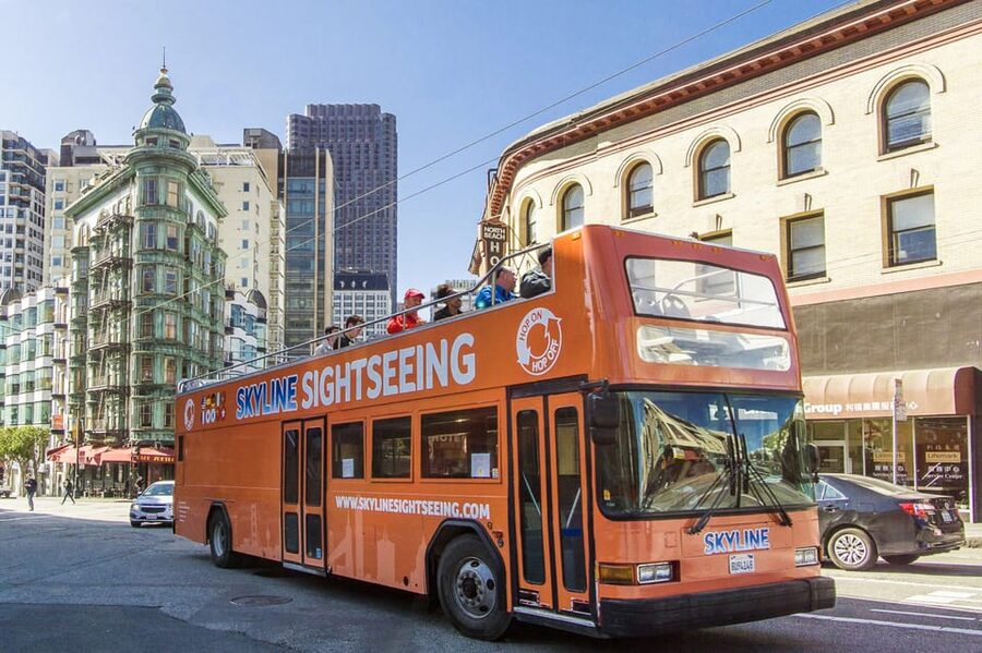 San Francisco: Hop-On Hop-Off Tour with Optional Night Tour - The Palace of Fine Arts and the Golden Gate Bridge