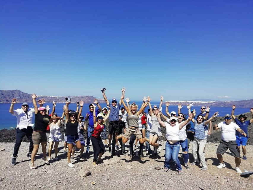 Santorini 2-Day Combo: Volcano Boat Cruise & Island Bus Tour - Emborio and Perissa show another side of the island