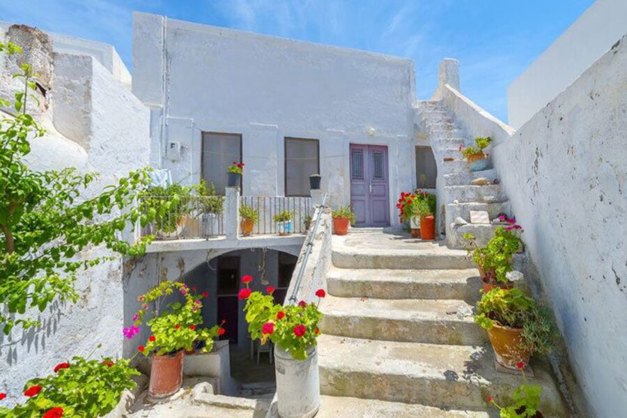 Santorini Island Bus Tour and Caldera Sunset Cruise - Pyrgos brings the village life into focus
