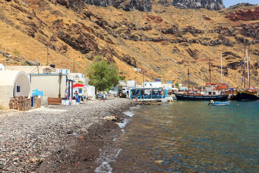 Santorini Island Bus Tour and Caldera Sunset Cruise - From Athinios port to the volcano