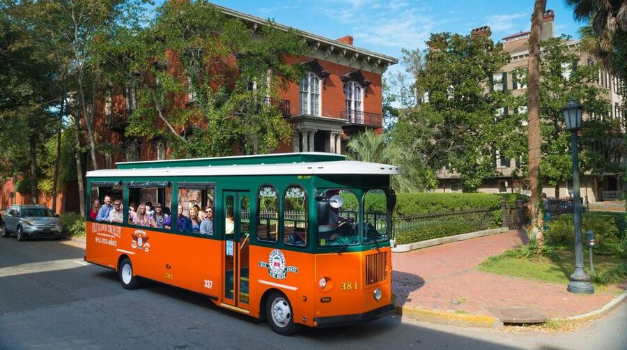 Savannah: Old Town Hop-On Hop-Off Trolley Tour - The Lucas Theatre and Savannah’s central streets