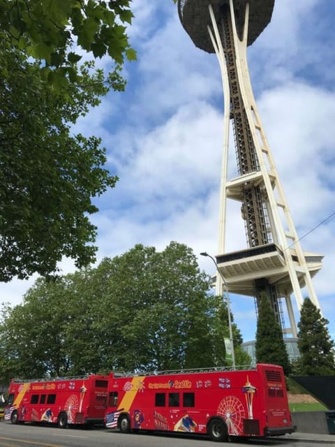 Seattle: Hop-on Hop-off Bus Tour and Sky View Observatory - Pike Place Market and the original Starbucks