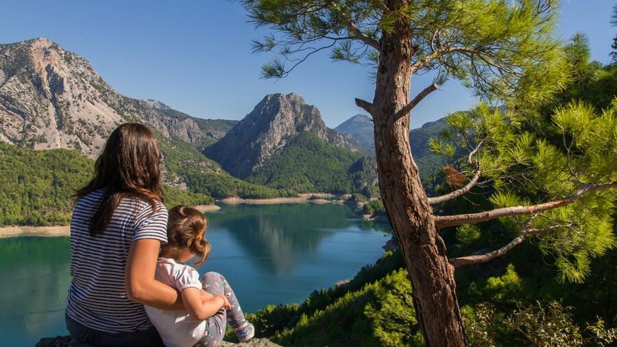 Side: Green Canyon Boat Trip & Bus Safari with Lunch - The cabrio bus ride through the Taurus Mountains