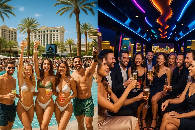 Skip-the-Line at Vegas Clubs with a Party Bus! - A late start at Fontainebleau