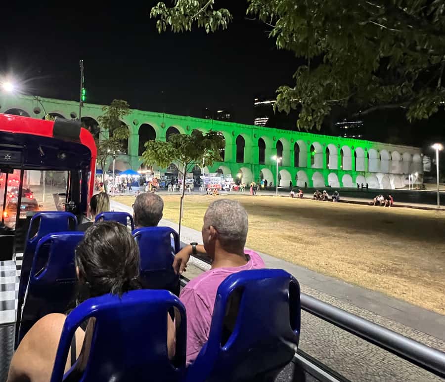 Skyline Night Tour Rio de Janeiro - Panoramic City Tour Rio Samba Bus - Flamengo and Botafogo bring the bay into view