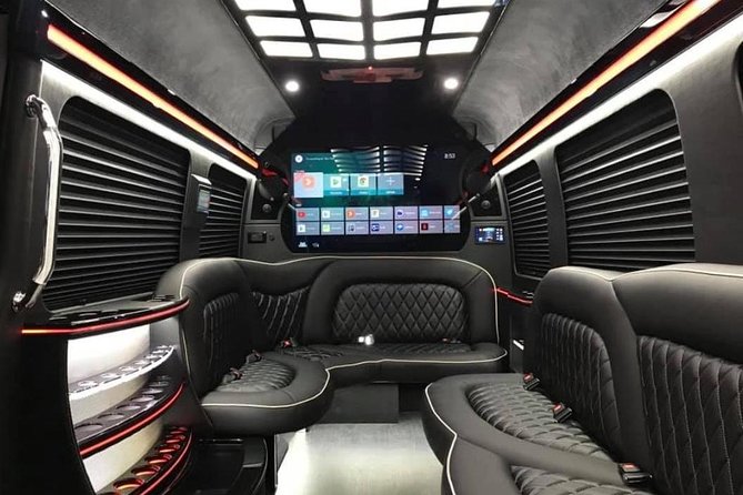 Sprinter Party Bus transportation things to do Ft Lauderdale - Inside the 14-passenger Sprinter