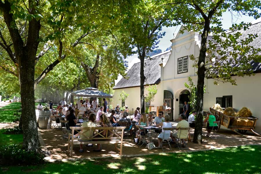 Stellenbosch: Eastern Route Hop-On Hop-Off Wine Tour - Zorgvliet combines wine, food, and views