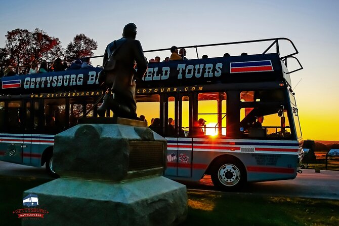 Sunset Double Decker Bus Tour in Gettysburg - Little Round Top and the best sunset views