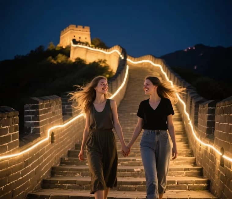 Sunset Glow at Mutianyu Great Wall Night Bus Tour+Ticket - Meeting BusDa at Hepingxiqiao Station