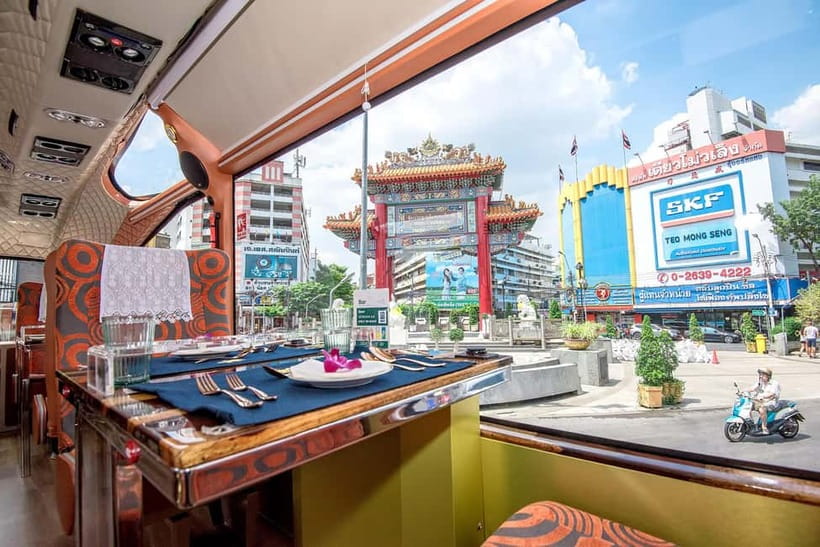 Thai Bus Food Tour Experience in Bangkok - Wat Saket, Loha Prasat, and the old city