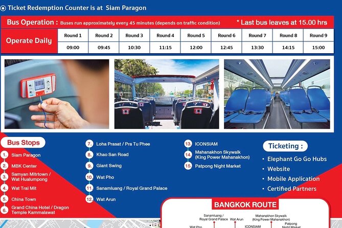 The Best Bangkok Hop-On Hop-Off Bus Tour - Audio Commentary and Seating Choices