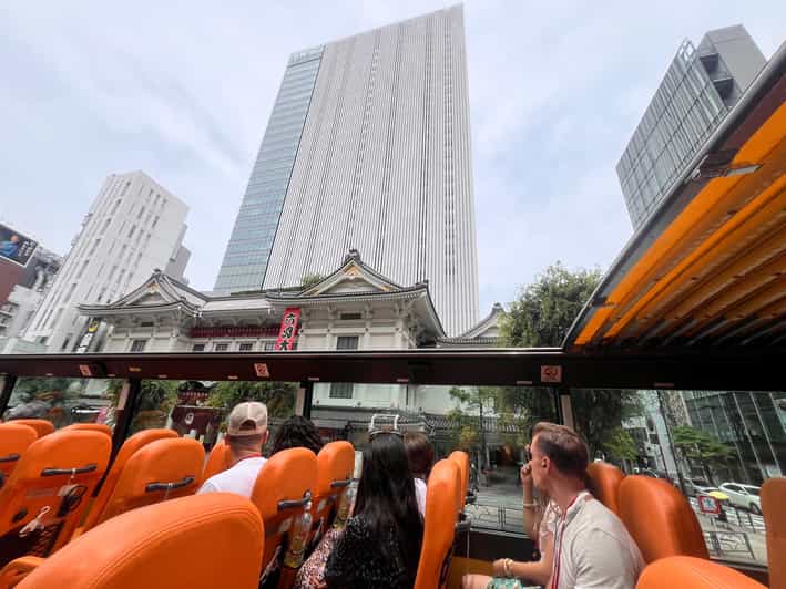 Tokyo: 60min Panoramic Open Top Bus Tour with Audio Guide - Tokyo Tower from the open top