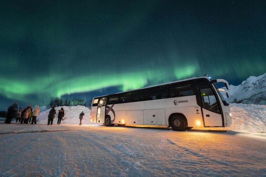 Tromso: Northern Lights Chase with Photo Package Included - How the stops work after dark