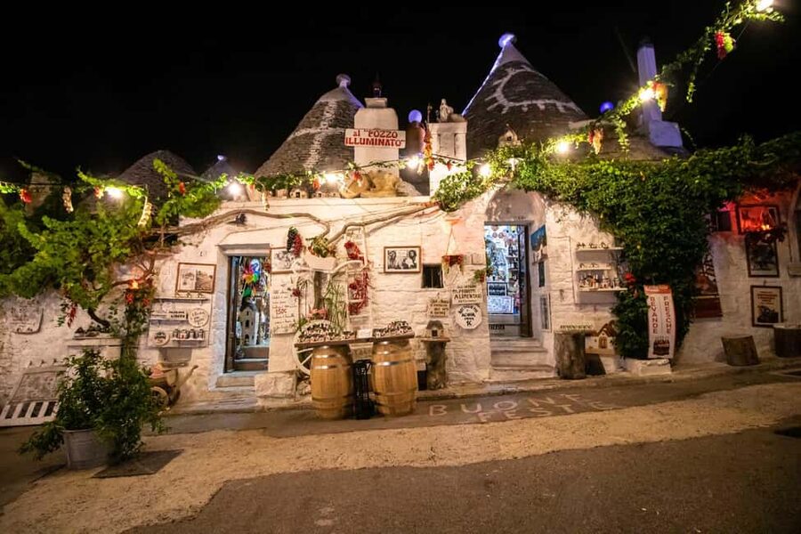 UNESCO Tour: Alberobello and Matera by private bus from Bari - Alberobello and the bright world of the trulli