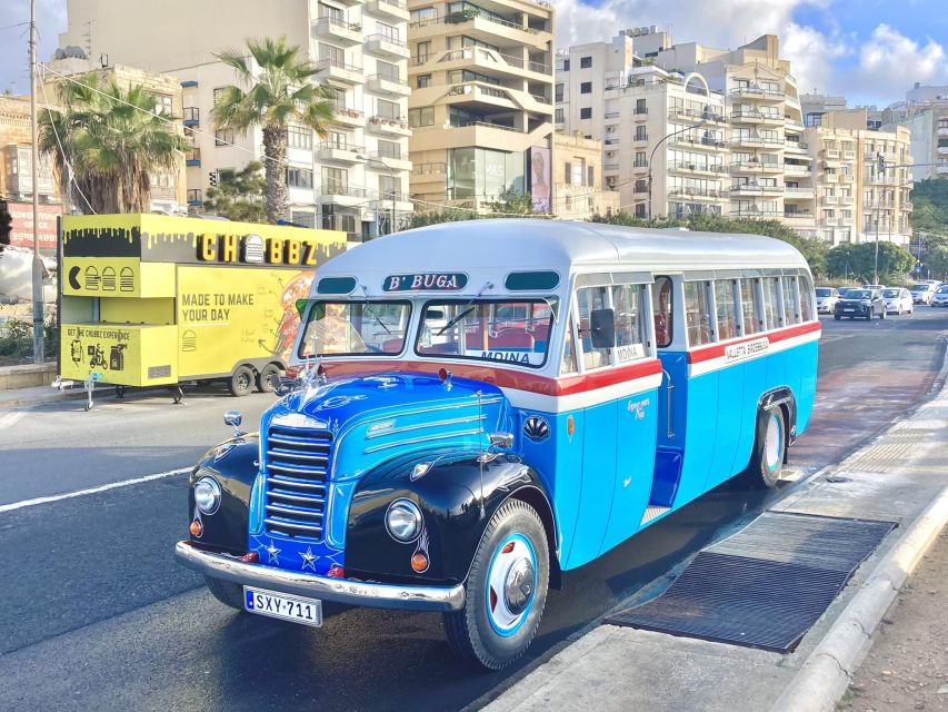 Valletta: Vintage Bus to Valletta, Sliema, Rabat & Mdina - Key points to know before you book