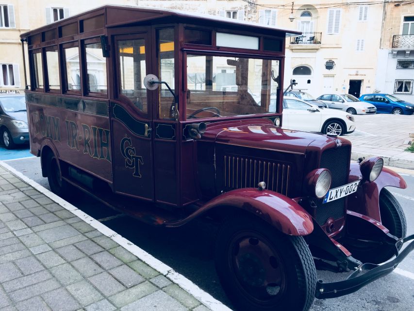 Vintage Bus: Mdina, Clapham Junction, Buskett, Dingli Cliffs - What the five-hour schedule really means