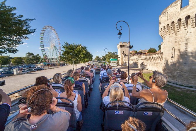 Visit Avignon and Villeneuve lez Avignon aboard a Double-Decker Bus - A quick orientation before the bus leaves Avignon