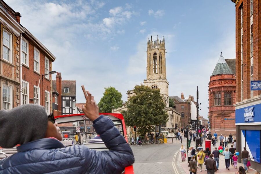York: City Sightseeing Hop-On Hop-Off Bus Tour - Fishergate and the route south
